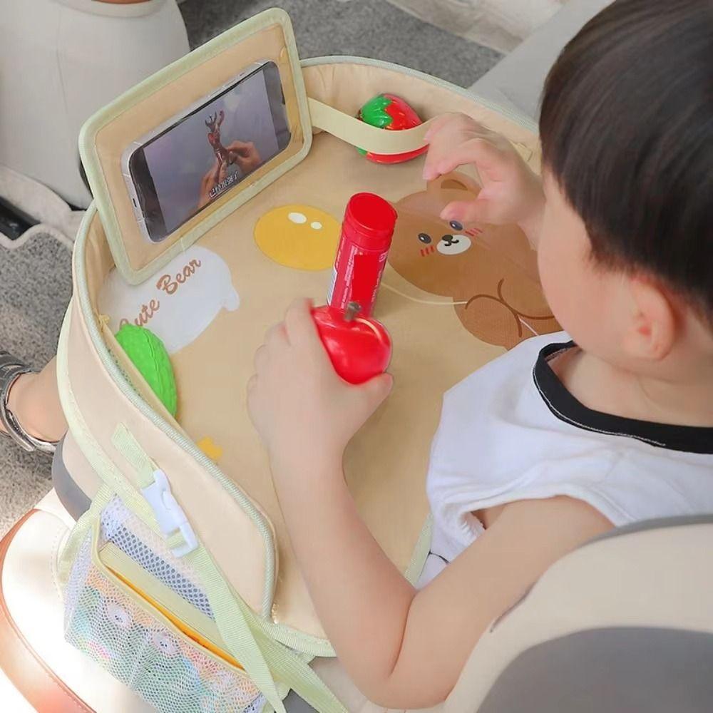 Rabbit Baby Car Seat Tray Cartoon Car Tray Table Universal Kids Toy Holder Desk Toddler