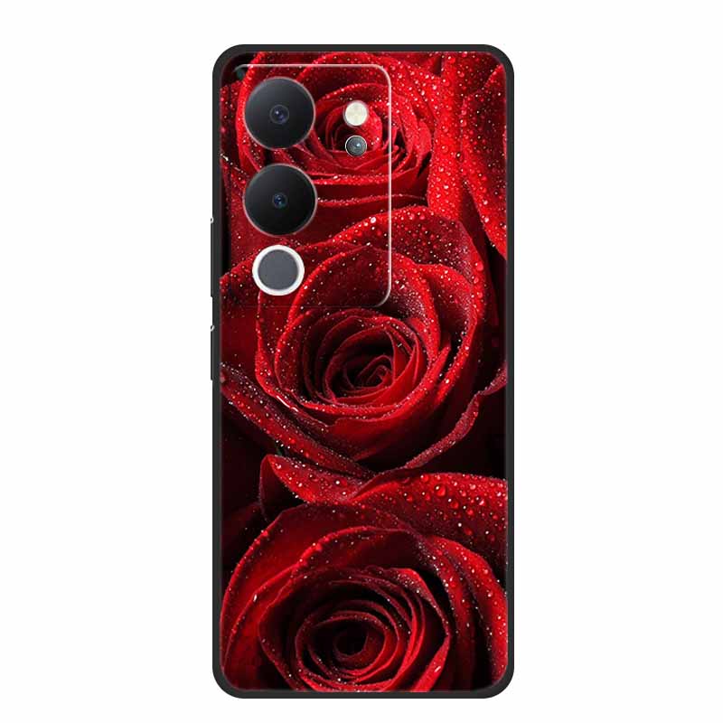 Phone Case For Vivo V30 Lite 5G Back Cover Case Shockproof Black Silicone Soft Funda For Vivo V30 Lite Case V 30 Lite Coque Capa