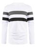 Plus Size Men's Color Block Crew Neck Long Sleeve Base Layer Pullover for Autumn & Winter