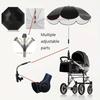 Adjustable Baby Stroller Folding Umbrella 360° Pushchair Canopy  Stroller Accessories