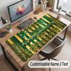 Nature Library Travel Theme Customized Mouse Pad Personalized Print Name Text Desk Mat For Home Office Table Decor