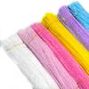 300PCS Pipe Cleaners, Glitter Chenille Stem Pipe Cleaner+4Pcs Glue Stick, Chenille Stem Pipe Cleaners, Creative Craft Decoration