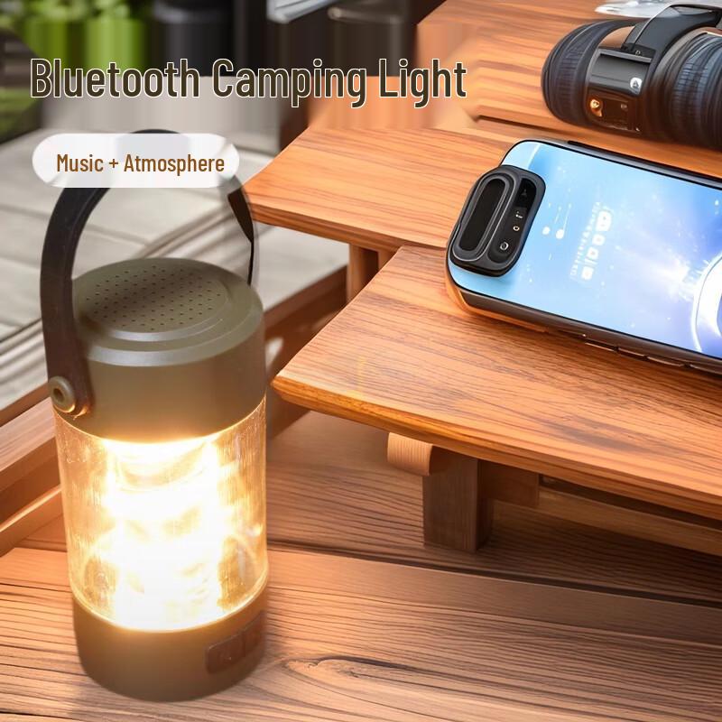 Перезаряжаемый светодиодный фонарь для кемпинга NuFeng с Bluetooth-колонкой