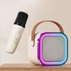 K12 Portable Bluetooth Speaker with 1/2 Wireless Microphones Karaoke Microphone  Kids