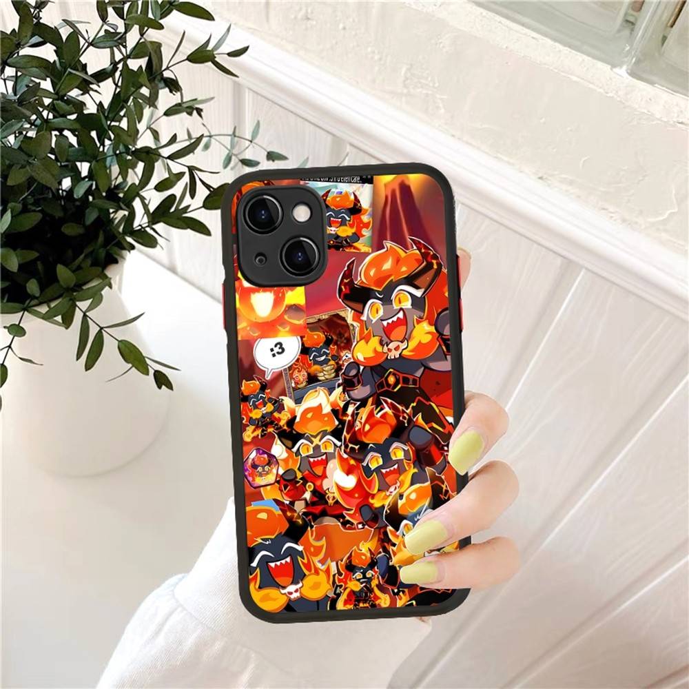 Game Cookie Run cute Kingdom Phone Case for iPhone 16 15 14 11 12 13 Pro Max X XS Translucent Matte Cover
