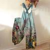 Women's Loose Casual One-piece Summer Floral Print Jumpsuit