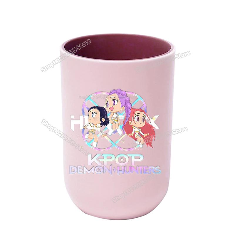 Идеальные KPop Охотники на Демонов Детские Кружки для Зубных Щёток Милые Девочки Кружки для Мытья Рта Кружки для Зубных Щёток Посуда Держатель для Зубных Щёток в Ванную