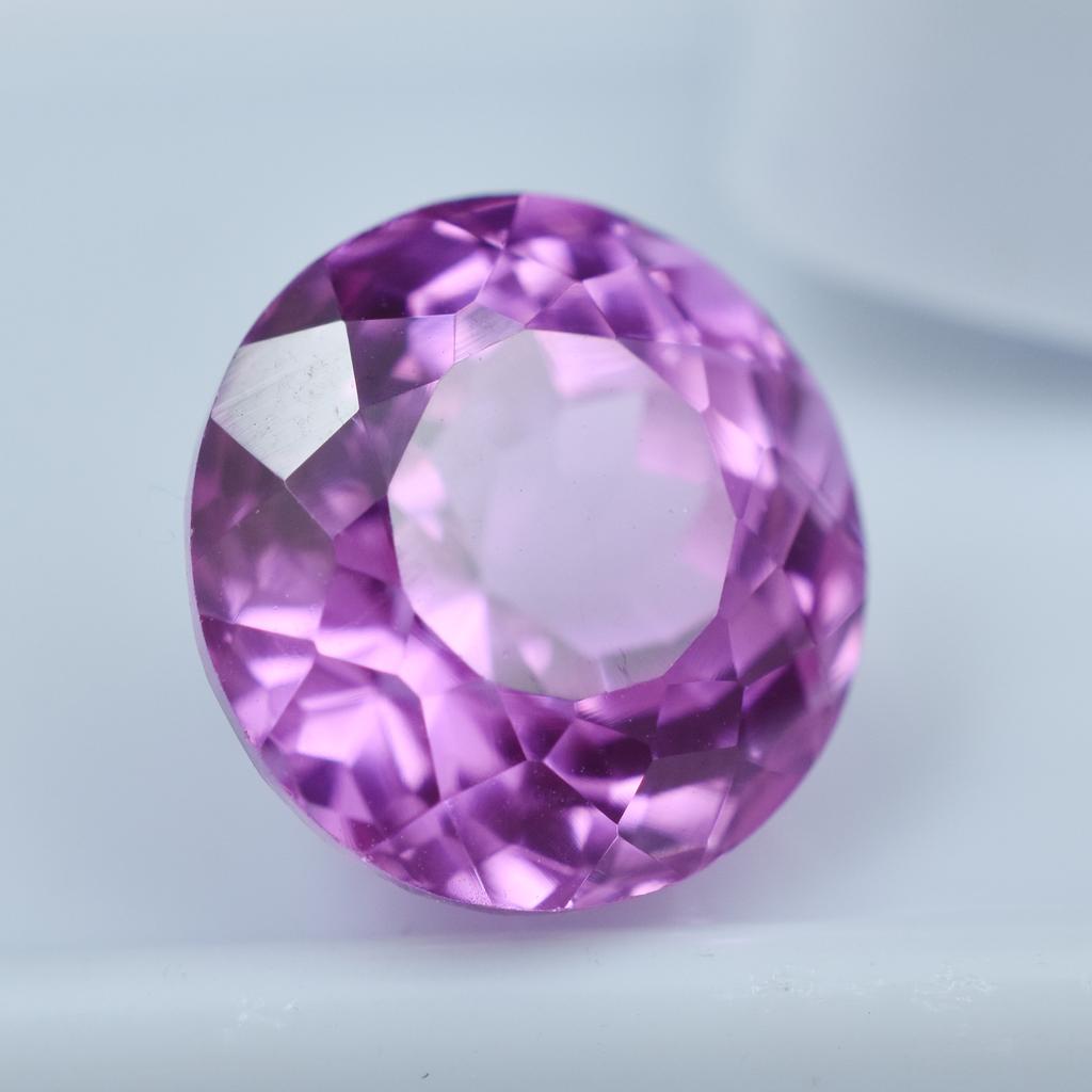 Natural Pink Sapphire Loose Gemstone 9.30 ct Round Shape September Birthstone for Gem Collections