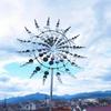 New Outdoor Metal Unique Windmill Iron Crafts Wind Power Rotating Sculpture Ornament Garden Art Decoration