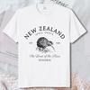 New Zealand Kiwi Bird Coordinate Vintage T Shirt Oceania Travel Souvenir Print Tee Country Pride Casual Men Women Cotton Tops