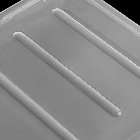 Коробка для файлов с крышкой Видимая конструкция с пряжкой Хорошая гибкость Легко чистится Пыленепроницаемый Прозрачный футляр для бумажных файлов формата A4 Офисные принадлежности