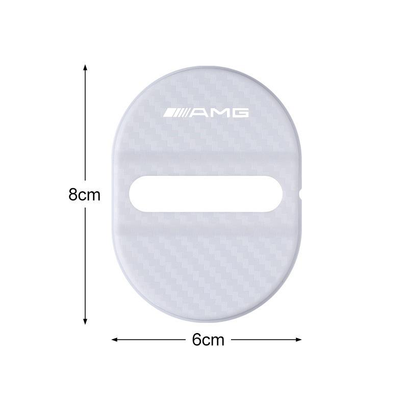For Mercedes Benz 4PC Car Door Lock Anti Rust Protective Cover Car Door Lock Cover For Mercedes Benz AMG W124 W202 W203 W204 W210 W212 CLK Sticker