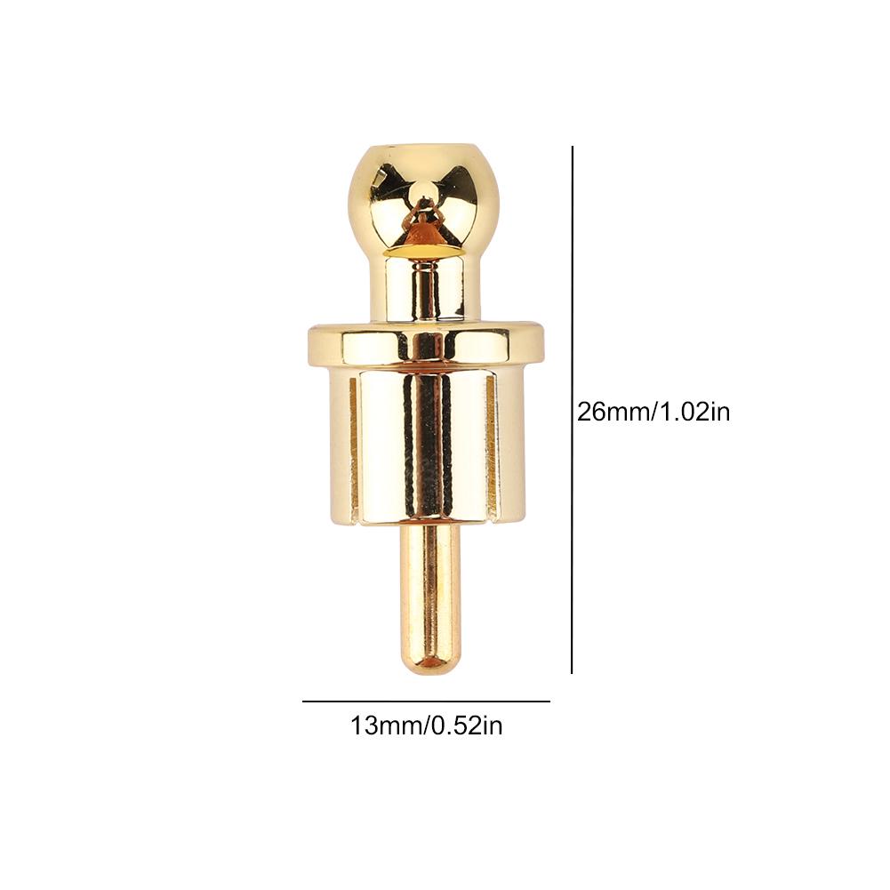 1/8 Pcs Gold/Rhodium Plated RCA Plug Caps RCA Shorting Plugs RCA Male Plugs RCA Dust Caps for Audio Speaker Subwoofer Amplifier