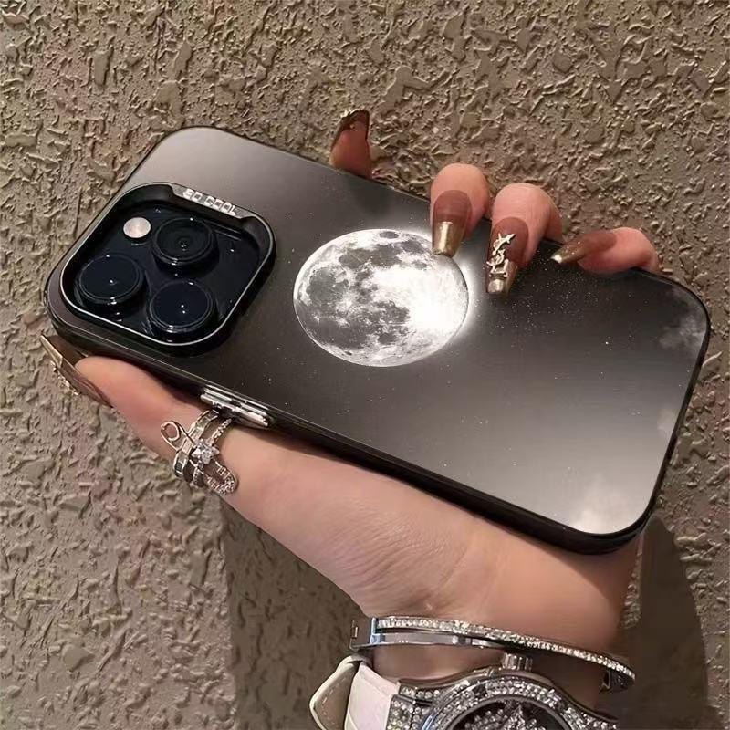 Чехол для телефона 'Лунная сцена' для iPhone 12-17 и 15 Pro/14/13