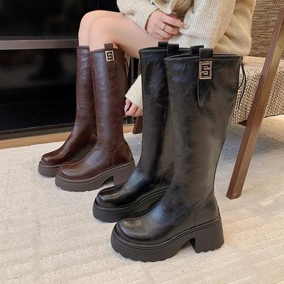 Бежевые ботильоны на высоком каблуке женские осенне-зимние ботинки 2025 новые популярные высокие съемные двухвариантные тонкие ботинки