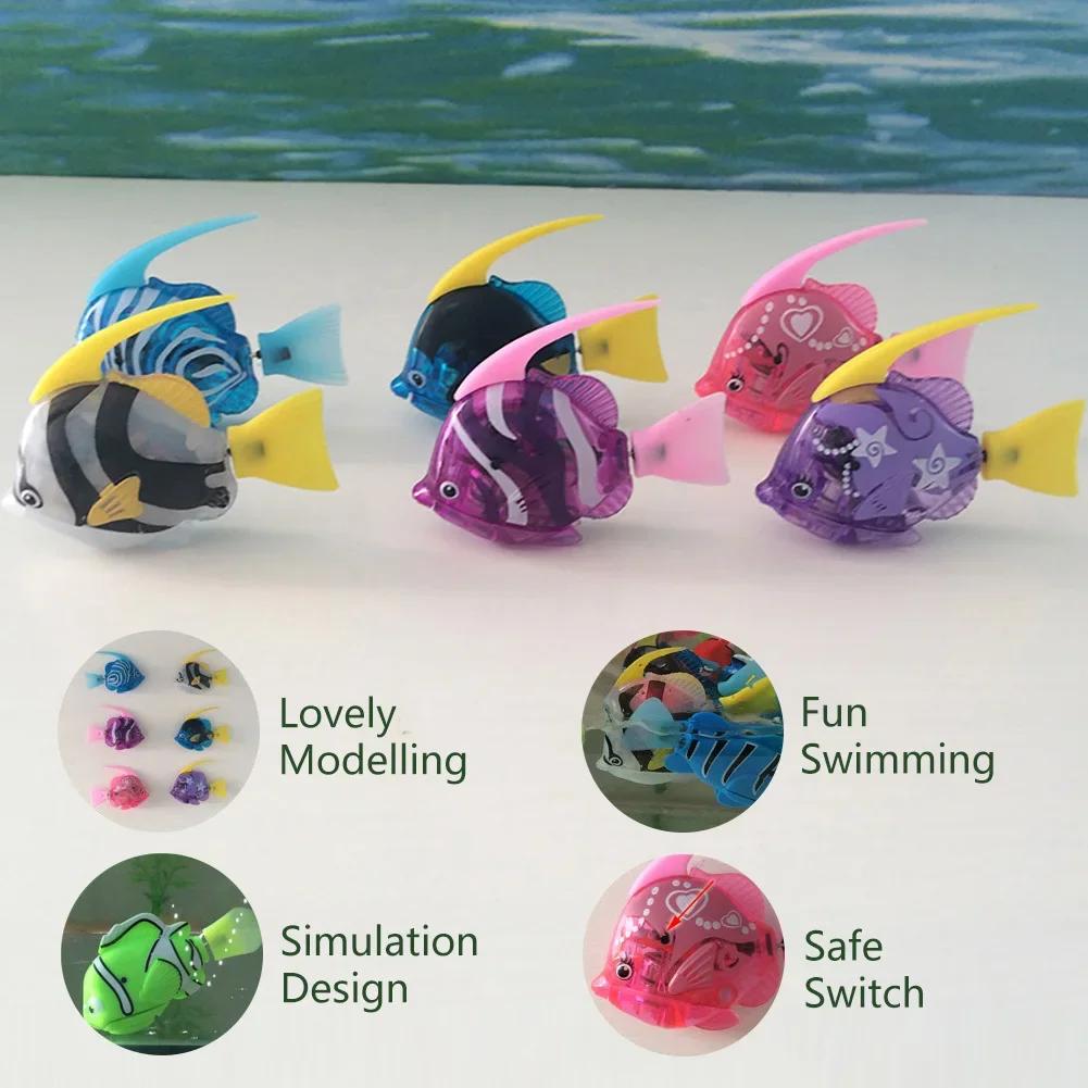 Pet Cat Toy LED Interactive Swimming Robot Fish Toy for Cat Glowing Electric Fish Toy To Stimulate Pet's Hunter Instincts