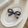 Girl Hairpin Pearlescent Luster Bowknot Decor Non-Slip Design Bangs Side Half-Tied Hair Clip Hair Accessories