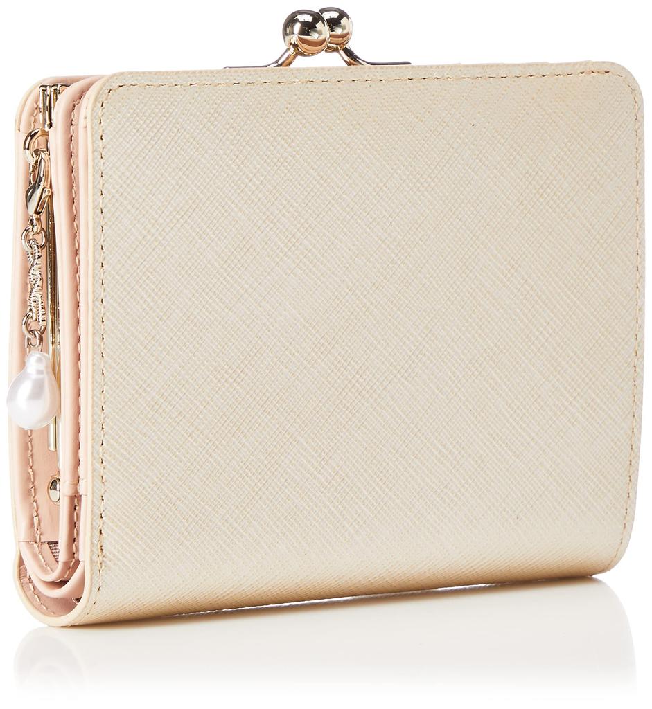 Leather Bifold Wallet Gloria Platinum [JILL STUART] Women's