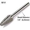 SF-5 Вращающийся напильник 1/2'' Резак Борфреза Твердосплавная для резьбы по металлу и дереву