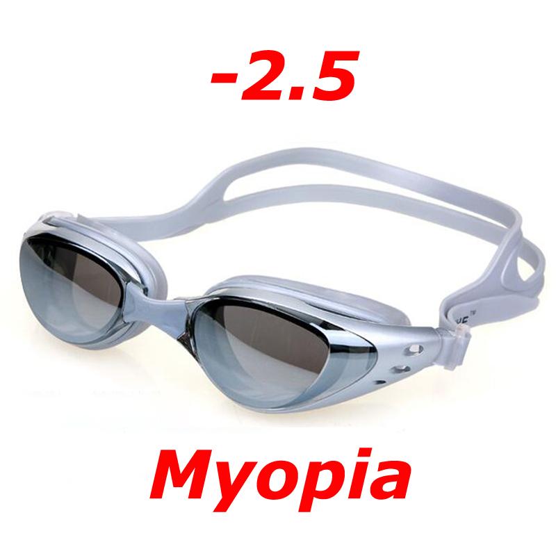 Plating Myopia Swim Goggles Professional Waterproof Anti Fog UV Shield Eyewear Swimming Pool Water Sports Glasses for Men Women