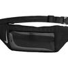 Nylon Running Bag Sports Fanny Pack Regular Unisex Black Casual Rn8043-082