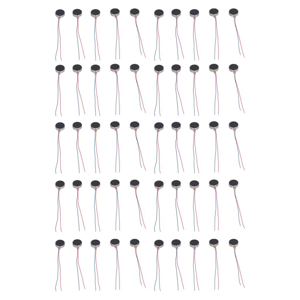 50Pcs Vibrating Motors 12mm*3.4mm 3V High Accuracy High Resolution Low Vibration Low Noise Mini DC