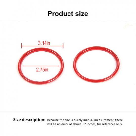 Декоративная крышка динамика внутренней двери автомобиля 2 шт. Для Ford Mustang 2015- Ярко-красный