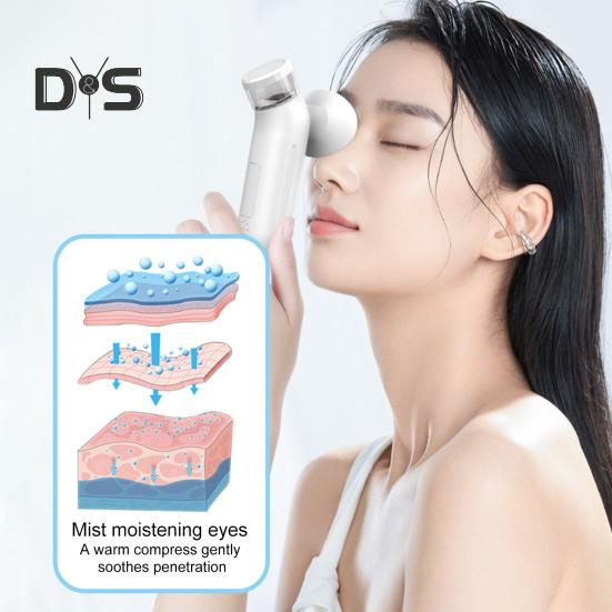 Heated Nano Eye Mist Sprayer Portable Eye Moisturizer And Soother with Hot Cold Compression Modes Rechargeable Drops Steamer for Dry Eye Relief