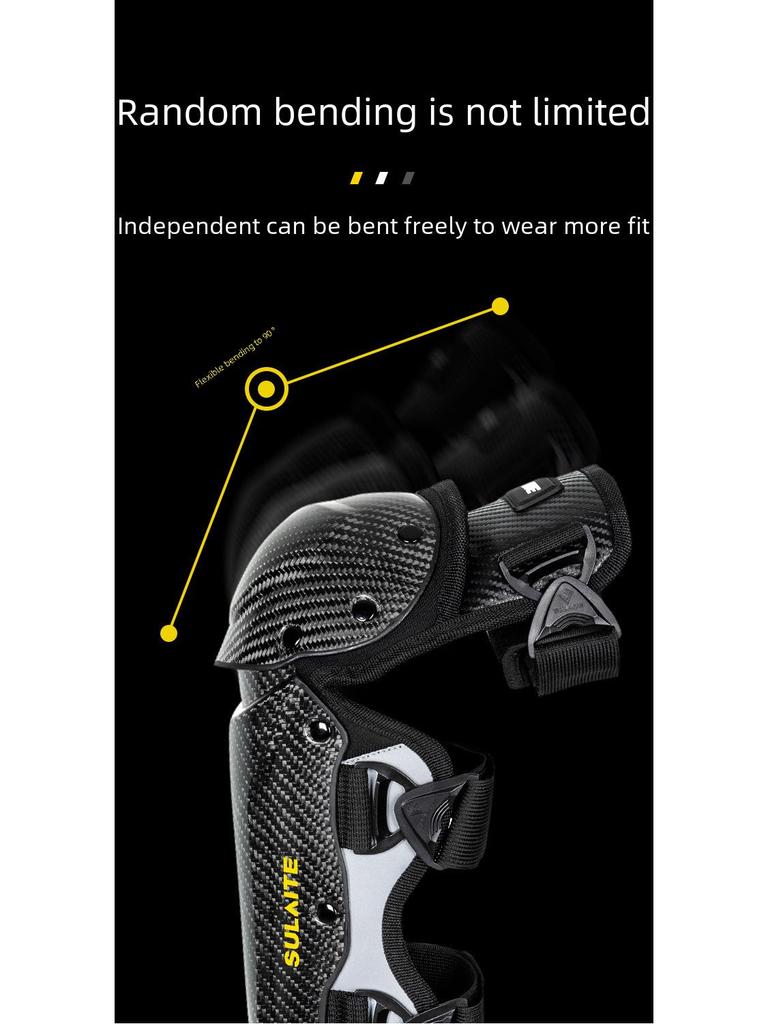 Breathable Summer Motorcycle Knee & Elbow Pads - Hard Shell Protective Gear for Cycling & Outdoor Travel