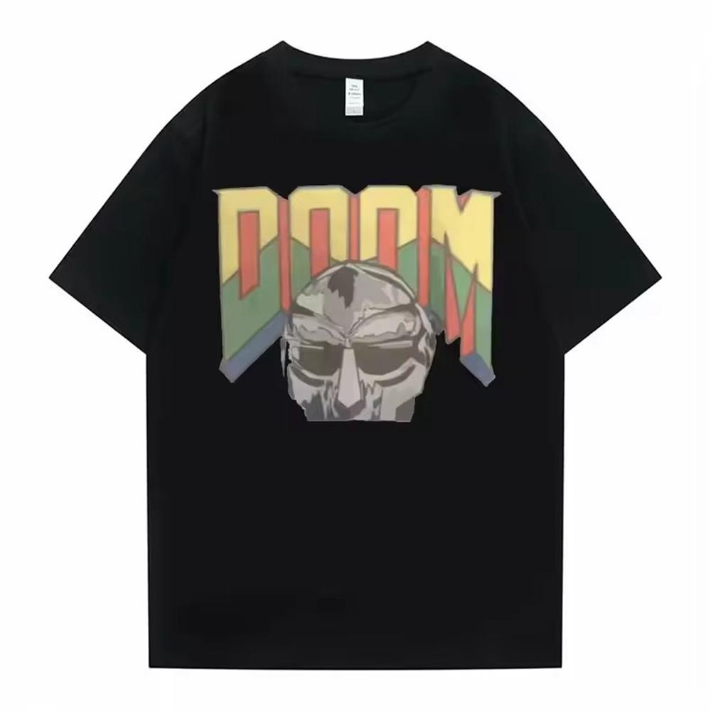Camisetas Mujer Men Clothing Homme Printing T Shirt New in Top Singer Mf Doom Madlib Madvillain Double Sided Graphic Tshirt
