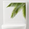 Sticker Removable Self-adhesive Waterproof PVC Living Room Bathroom Wall Art Greenery Toilet Lid Decoration Decal