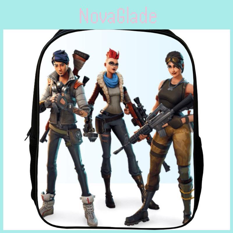 Fortnite 3D Игровой Рюкзак Школьный Сумка для Ноутбука Дорожная Сумка Девочка Мальчик