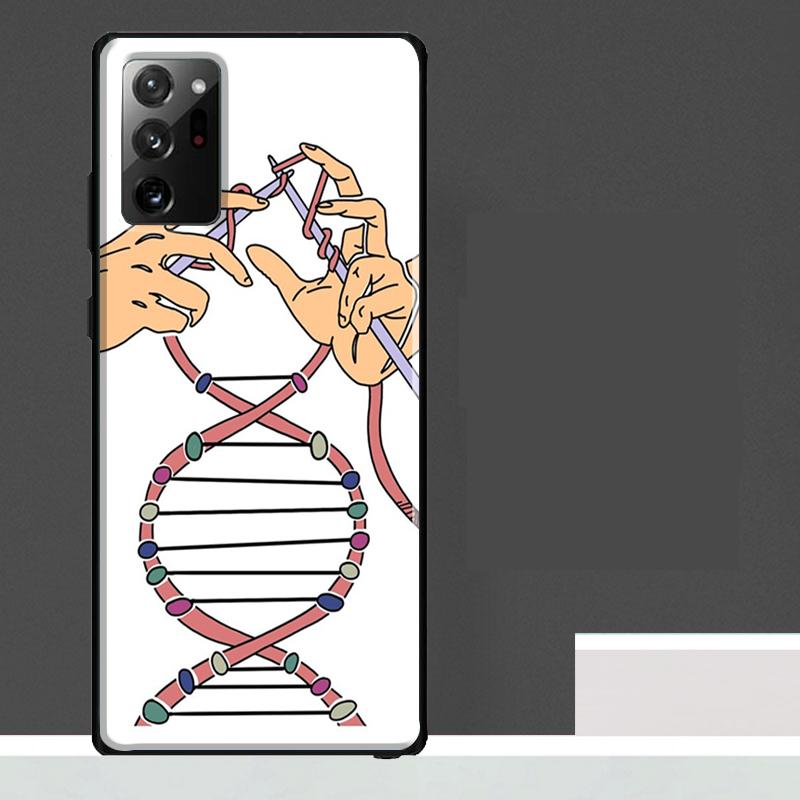 Retro DNA Science Illustration Case For Samsung Galaxy S25 Ultra S21 S22 S23 S24 Ultra S9 S10 S20 Plus S25 FE Phone Cover