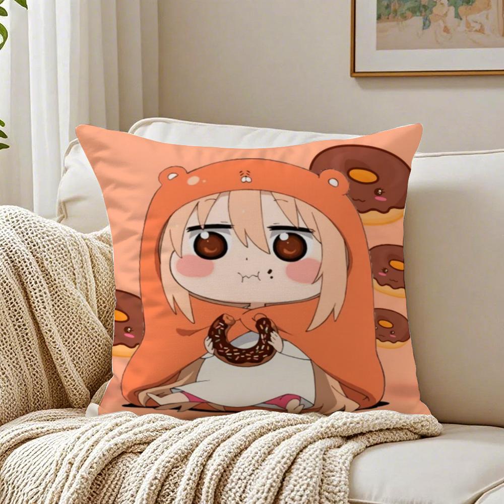 Cute Lazy Japanese Anime HHimouto Umaruchan Cushion Cover Pillowcase Antidustmite living Room Sofa Decor Cushion Room