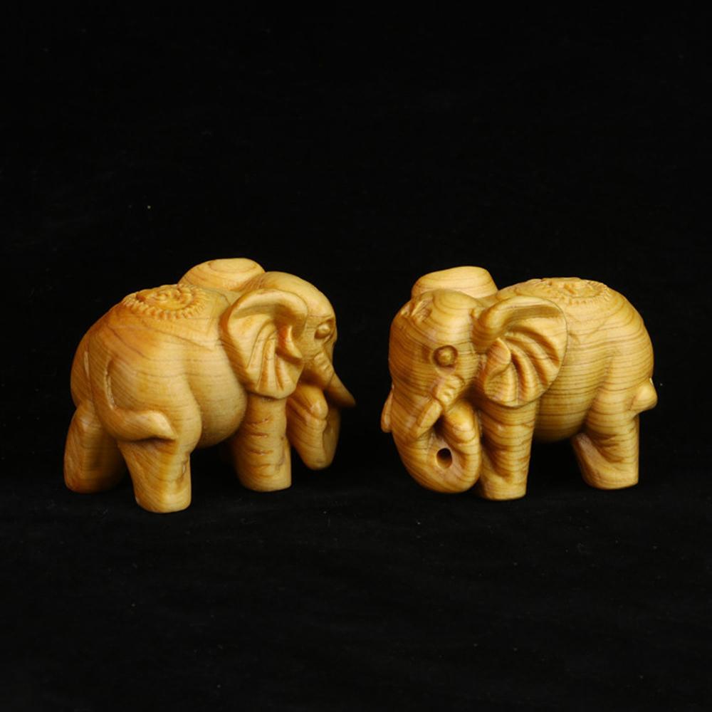 Украшения для дома своими руками Мини-статуэтки животных Деревянные фигурки слонов Чакра Исцеление Талисман на удачу