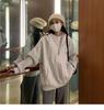 Korean Oversize Hooded Sweatshirt: Long-Sleeved, Loose Fit for Women - Perfect for Spring, Autumn, and Winter. Trendy Japanese Student Style.