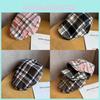 Dopamine Fashion Plaid Newsboy Cap For Women Spring Summer Sun Protection