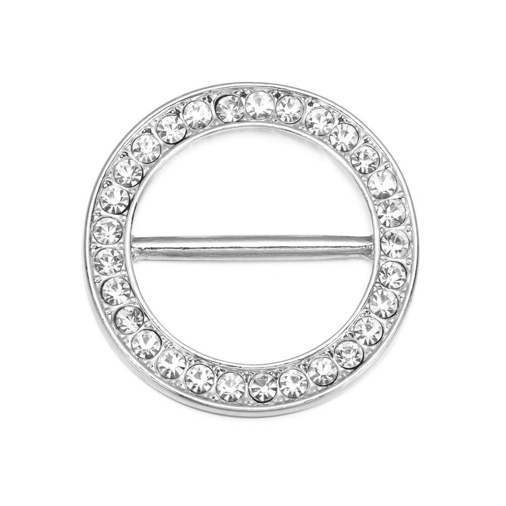 Стразовая декоративная пряжка-кольцо в форме бабочки, зажим для футболки, круглая пряжка-кольцо для шарфа