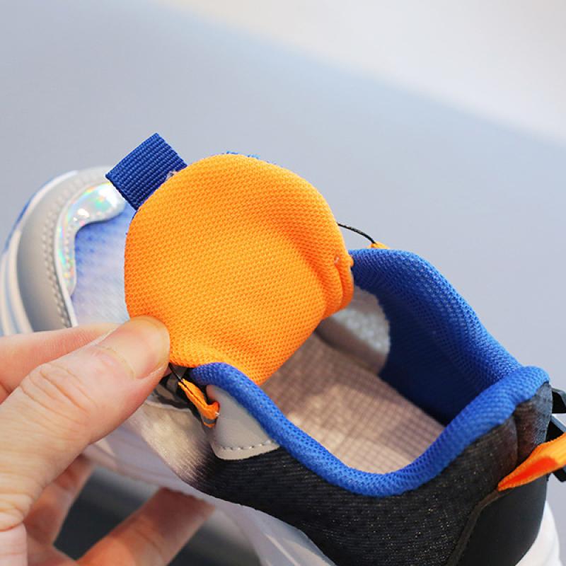 Детские кроссовки. Весенне-осенняя повседневная обувь для мальчиков с поворотными пуговицами. Кроссовки для девочек. Дышащая детская обувь с сеткой.