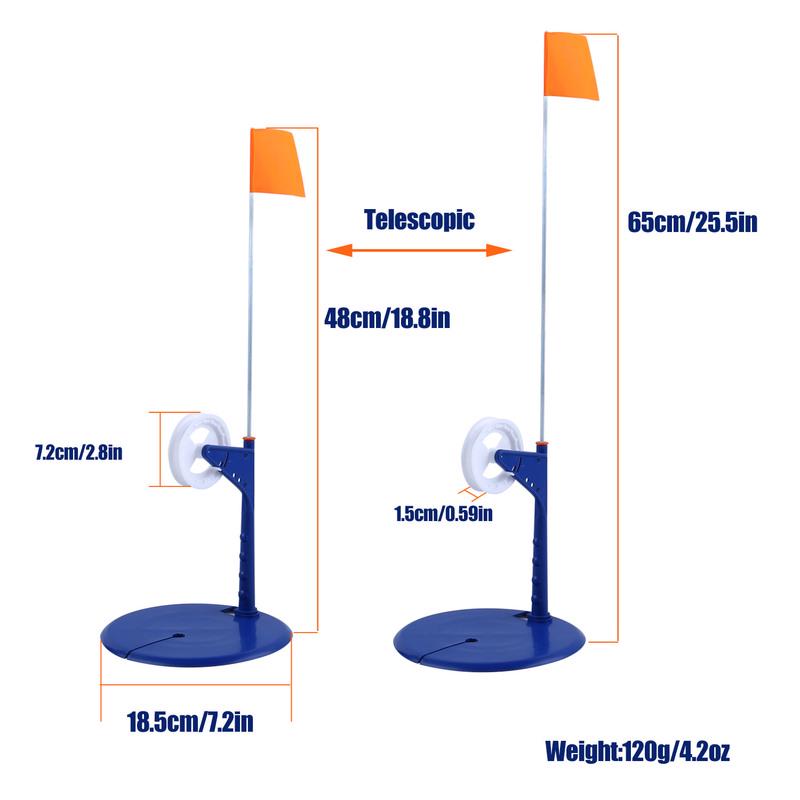Telescopic Ice Fishing Tip Up  Fishing Gear Accessories Fishing Table Blue Plastic Ice Fishing Tools