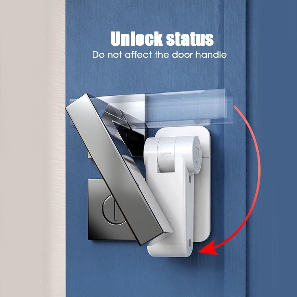 High Quality Cat For Children Fixed Security Lock Door Handle Fixed Lock Anti-Opening