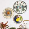 Metal Wall Plates | Home Decoration | Madhubani Art Design | Living Room Wall Decoration | Décor Items | Gift Items (Multicolour) (Set of 3)