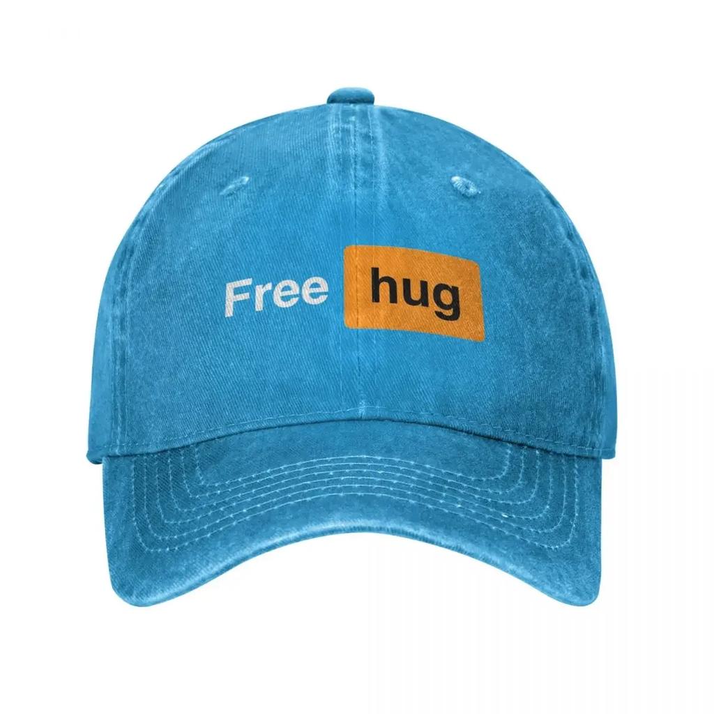 Step Bro Hilarious Joke Denim Baseball Cap Free Hug Outdoor Trucker Dad Hat Summer Unisex Men Fashion Sun-Proof Baseball Caps