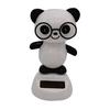 Cars Auto Parts Doll Swinging Interior Car Solar Ornament Ornaments Gift Power Lovely Panda Glasses