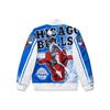 Jordan X Mitchell & Ness Co-Branded Sublimated Printed Приталенная куртка Унисекс Куртка Белая CW0884-100