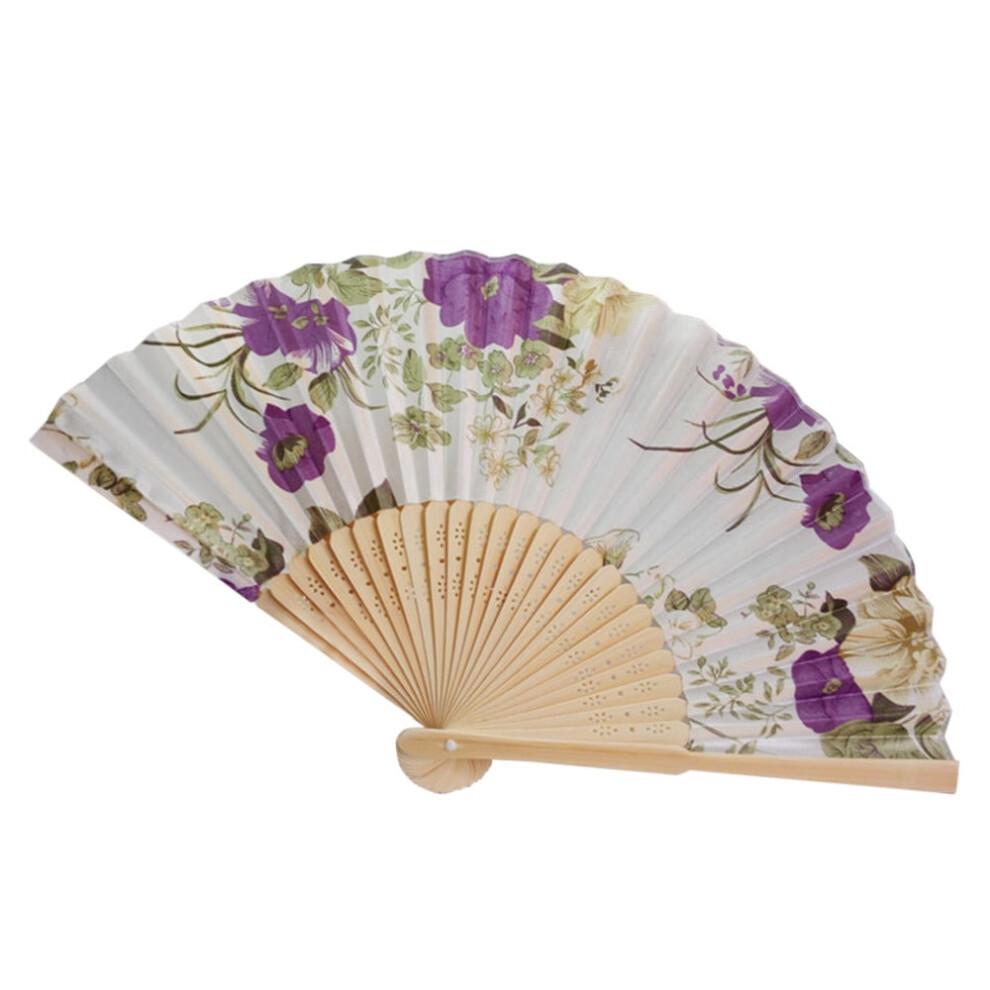 Vintage Bamboo Folding Hand Fan with Tassel – Retro Photo Prop for Women, Party, Wedding & Dancing – Compatible with Traditional Chinese Themes
