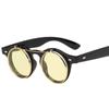 Round Frame Flip Cover Sunglasses Sun-Protective Black Shades Glasses Retro Driving Glasses