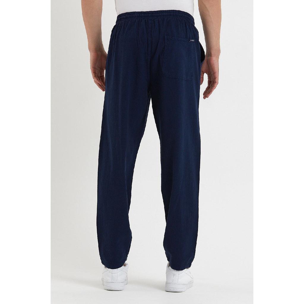 Черные мужские льняные брюки 1480