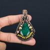 Изумрудная подвеска, Подвеска из медной проволоки 999 пробы, Ювелирные изделия с драгоценными камнями, Подвеска ручной работы, Потрясающие украшения, Подарок для нее