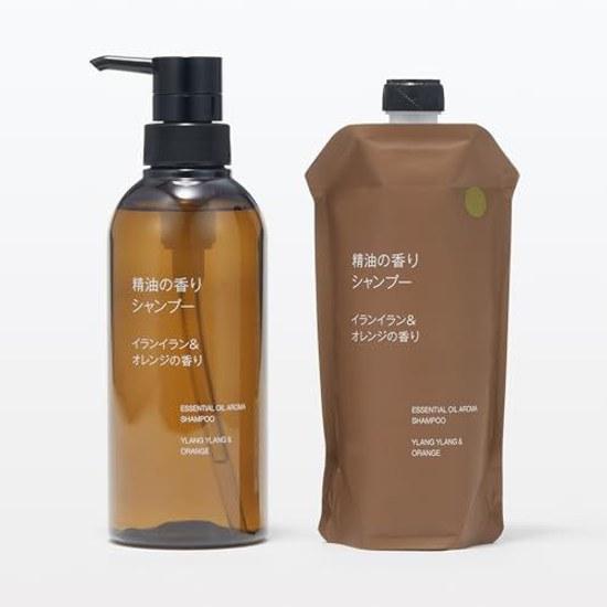 Шампунь Muji с эфирным маслом, аромат иланг-иланг и апельсина (Пополнение) 340 мл OAR36A4A